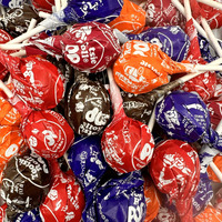 Tootsie Roll Pops - Candy Fruit Flavors With Chocolate Tootsie Roll Center - 1 Pound Bulk Bag - Assorted Individually Wrapped Lollipops (Approx 22 Count) - Halloween Candy Bulk