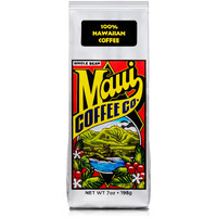 Maui Coffee Company 100% Hawaiian Coffee, Whole Bean (7 Oz. Bag) - Dark Roast W Bold Clean Bright Full-Bodied Flavor - Grown & Small Batch Roasted In Hawaii