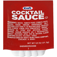 Kraft Cocktail Sauce Single Serve Packet (0.75 Oz Packet, Pack Of 200)