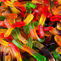 Halal Gummy Worms 5Lb Bag - Multi-Color Gummy Worms Bulk Candy - Stuffed With Sweet Gummies Candy - Tasty Candy Gummies & Candy Gift For All Occasions