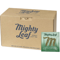 Mighty Leaf Organic Emerald Matcha Green Tea, 100 Count Bulk Tea Pouches