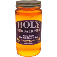 Holyherba Honey 100% Pure, Raw Unfiltered All Natural Santa Yerba And Sage Honey 16 Oz.