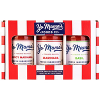 Yo Mamas Foods Gourmet Keto Gift Set And Care Package | Includes (1) Marinara Sauce (1) Tomato Basil & | (1) Spicy Marinara Sauce | Low-Sugar, Carb, Sodium, Gluten-Free, Fresh Ingredients!
