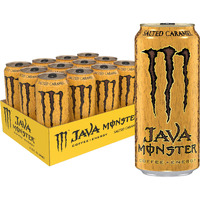 Monster Energy Java Monster Salted Caramel, Coffee + Energy Drink, 15 Fl Oz (Pack Of 12)
