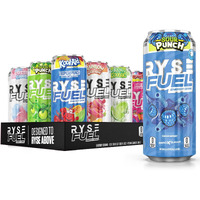 Ryse Up Supplements Ryse Fuel Sugar Free Energy Drink | Vegan Friendly, Gluten Free | Low Calorie | 200Mg Natural Caffeine | 12 Pack (Variety Pack)