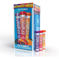 Zipfizz Daily Energy Drink Powder, Combo Pack, 24 Pack 3-In-1 Sustained Energy, Rapid Hydration, And Essential Vitamins Sugar-Free Electrolyte Powder Contains Vitamin B-12 & Antioxidants