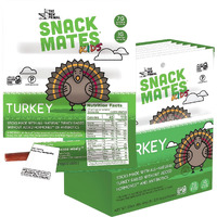 The New Primal Snack Mates Turkey Sticks, Gluten Free Healthy Snacks For Kids, Low Sugar High Protein Back To School Snacks, Mini Paleo Jerky Meat Stick, 7G Protein, 45 Calories, 40 Pack