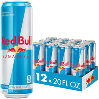 Red Bull Sugar Free Energy Drink, 20 Fl Oz (12 Count)