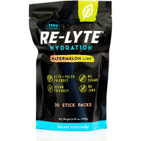 Redmond Re-Lyte Hydration Electrolyte Mix, Watermelon Lime (30 Stick Packs)