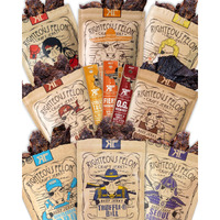 Righteous Felon Beef Jerky & Meat Sticks Variety Pack | Gluten Free Beef Jerky Snack Packs For Adults | High Protein, Keto, Low Sugar | Made With Premium Meats | Gifts For Men | 11 Pack Sampler