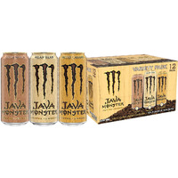 Monster Energy Java Monster Variety Pack, Java Monster Mean Bean, Java Monster Loca Moca, Java Monster Salted Caramel, Coffee + Energy Drink, 15 Ounce (Pack Of 12)