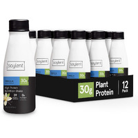 Soylent Complete Protein Shake, Vanilla, 30G Protein, Vegan, Dairy Free And 0G Sugar, Ready To Drink Protein Drinks, 11Oz (12 Pack)