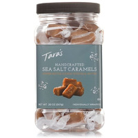 Tara's Gourmet Sea Salt Caramels | Hand Crafted All Natural Candy | Creamy & Individually Wrapped With Real Butter (20 Oz)