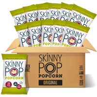 Skinnypop Popcorn, Gluten Free, Dairy Free, Non-Gmo, Healthy Snacks, Skinny Pop Original Popcorn, 4.4Oz Grocery Size Snack Bags (Pack Of 12)