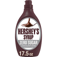 Hershey's Zero Sugar Chocolate Syrup Bottles, 17.5 Oz (6 Count)