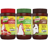 Knorr Beef/Chicken/Tomato With Chicken Bouillon For Sauces, Soups And Stews Mixed Variety Pack Fat And Cholesterol Free 2.0 Lb 3 Pack
