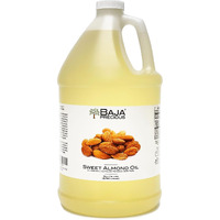 Baja Precious - Sweet Almond Oil, 100% Pure, 1 Gallon Jug - Food Grade Perfect For Cooking, Cosmetics, Massages, Soapmaking & More