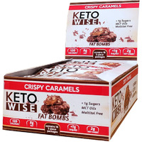 Keto Wise Fat Bombs - Crispy Caramels - 16 Packs 32G Each