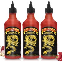 Underwood Ranches Limited Edition Dragon Sriracha Sauce - Hot Sauce, Perfect For Spicing Up Any Dish! - Made From Red Jalapeno Peppers That Started The Sriracha Movement, 17 Oz - 3 Pack