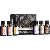 Strongwater Cocktail Bitters Sampler Set - Cocktail Bitters Set Makes 48 Cocktails - Bitters Gift Set W/Cherry, Lavender, Bonfire, Orange, Aromatic, Walnut, Orange Bitters - 6 Bottles, 0.5 Fl Oz