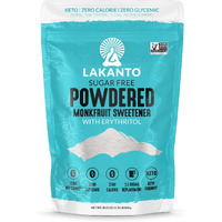 Lakanto Powdered Monk Fruit Sweetener With Erythritol - Powdered Sugar Substitute, Zero Calorie, Keto Diet Friendly, Zero Net Carbs, Baking, Extract, Sugar Replacement (Powdered - 1.76 Lb)