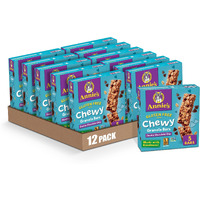 Annie's Gluten Free Chewy Granola Bars, Double Chocolate Chip, 5 Bars, 4.9 Oz. (Pack Of 12)