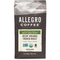 Allegro Coffee Decaf Organic French Roast Ground Coffee, 12 Oz (Pack Of 1)