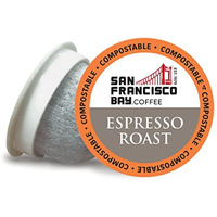 San Francisco Bay Compostable Coffee Pods - Espresso Roast (36 Ct) K Cup Compatible Including Keurig 2.0, Dark Roast