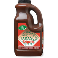 Tabasco Brand Chipotle Pepper Sauce, Medium Hot Sauce, Bulk Plastic Jug, Smoky & Smooth, Perfect For Large Recipes, Great For Marinating Or Grilling Meats & More, 64 Fl Oz (Pack Of 1)