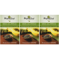 Mighty Leaf Green Tea, Tropical, 15 Pouches (Pack Of 3)