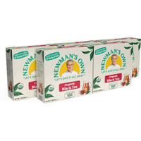Newman's Own Organics 100 Individually Wrapped Tea Bags, Black Tea, 100 Teabags (Pack Of 5)
