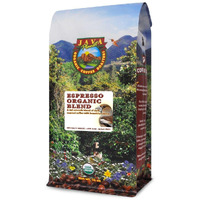Java Planet Organic, Espresso Blend, Smooth Full Flavored Organic Coffee Beans, Low Acid, Whole Bean Coffee, 1Lb Bag