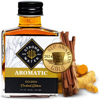 Strongwater Aromatic Bitters (40 Servings) - Aromatic Cocktail Bitters For Old Fashioned Made With Organic Turmeric, Cinnamon & Cardamom - Pair With Whiskey, Bourbon, Tea Or Coffee