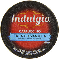 Indulgio French Vanilla Cappuccino Single Serve For Keurig K-Cup Brewers, 24 Count (Compatible With 2.0 Keurig Brewers)