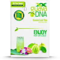 Guavadna Guava Leaf Tea 20 Individually Wrapped Teabags By Matcha Dna | 100% Pure Guava Leaves, Nothing Else Added (20 Teabags)