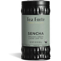 Tea Forte Organic Green Tea, Makes 35-50 Cups, 2.82 Ounce Loose Leaf Tea Canister, Sencha