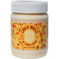 Good Good No Added Sugar White Choco Spread - Chocolate Spread With Natural Sweeteners - Gluten Free - Vegetarian Friendly - 12Oz / 350G (Pack Of 1)
