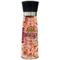 Himalayan Chef Pink Salt With Chipotle, Tall Glass Grinder, 10.58 Oz