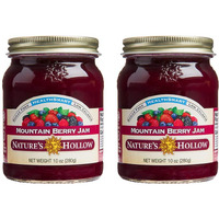 Nature's Hollow Mountain Berry Jam: Sugar Free Jam And Preserves, Low Cal, Non Gmo, Keto Jam, Vegan, Gluten Free, And Diabetic Friendly - Sugar Free Jelly - 10Oz Pack Of 2