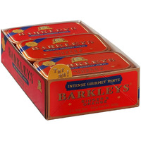 Barkleys Gourmet Ginger Mints & Orange Mints, Breath Mints - Strong Ginger & Orange Flavor For Party, After Dinner, Wedding, Vegan Ginger Candy Mints In Reusable Classic Travel Tins-50-Count,6-Pack