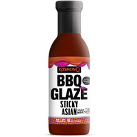Kosmos Q Sticky Asian Bbq Glaze - 15.5 Oz Bottle For Sticky & Flavorful Barbecue - Thick Bbq Glaze For Competition Ready Mouth-Watering Meat (Sticky Asian)