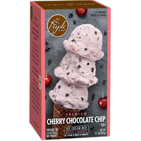 Triple Scoop Ice Cream Mix, Starter For Use With Home Ice Cream Maker, Non-Gmo, No Artificial Colors Or Flavors, Ready In Under 30 Mins (1, Cherry Chocolate Chip)