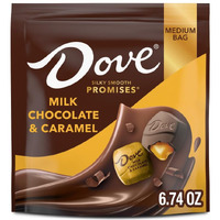 Dove Promises Milk Chocolate Caramel St. Patricks Day Candy, 6.74 Oz Bag (Pack Of 8)