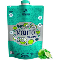 Lt. Blender's Mojito In A Bag - Each Bag Makes 1/2 Gallon Of Frozen Mojito Mix - Non-Gmo Cocktail Mix For Mojito Slushies - Make A Cocktail, Wine Slushie Or Mocktail - (Pack Of 1)