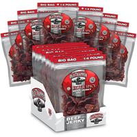 Old Trapper Beef Jerky, Hot & Spicy 1/4-Pound Individual Package, Savory And Spicy Meat Snacks For Lunches Or Between Meals, 11 Grams Of Protein And 70 Calories Per Serving (Pack Of 8)