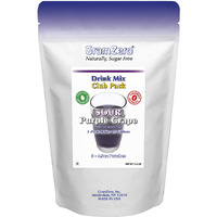 Gramzero Sour Purple Grape Zero Calorie Sugar Free Drink Mix, Great For Nutrition Club Loaded Tea, Stevia Sweetened