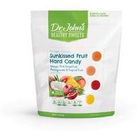 Dr. Johns Sugar Free Candy, Healthy Hard Candy With Zero Sugar, Low Calorie Snacks, Keto Friendly, Gluten Free, Sunkissed Fruit Flavors, 100 Count, 1 Lb
