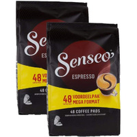 Senseo Coffee Pods, Espresso, Ground Coffee Pods For Coffee Makers, Espresso Machines, 48 Count Single-Serve Coffee Pods (Pack Of 2)