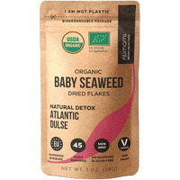 Organic Atlantic Dulse Flakes Young Seaweed Grown In North Atlantic, Vacuum Dried Premium Quality. Soft Texture & Mild Taste. Add 1 Tsp To Your Dish For Daily Vitamins/Minerals. 45 Servings (1 Oz)
