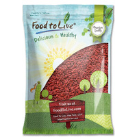 Food To Live Goji Berries, 6 Pounds Sun-Dried, Large And Juicy, Unsweetened, Vegan, Bulk. High In Iron, Vitamins A, And C. Fruit Snack. For Baked Goods, Tea, Smoothie, Yogurt, Oatmeal